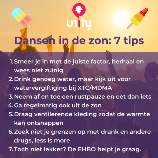 Ga je dit weekend feesten? Mooi festival op de planning? Amsterdam 750 jaar? Denk eraan dat het heeel erg warm gaat worden! Dus bereid je er goed op voor en neem onze tips ter harte! Van plan om XTC te gaan gebruiken? Wacht tot het wat afkoelt.